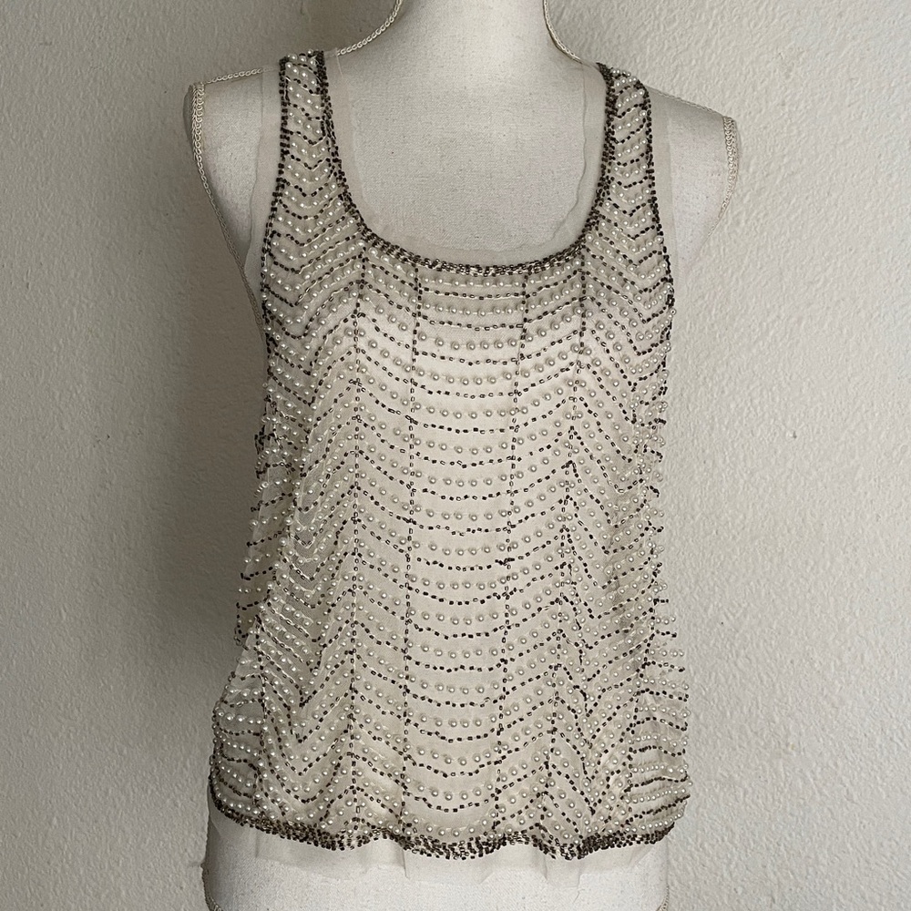 Endless Rose x WYLDR Pearl Beaded Tank Top